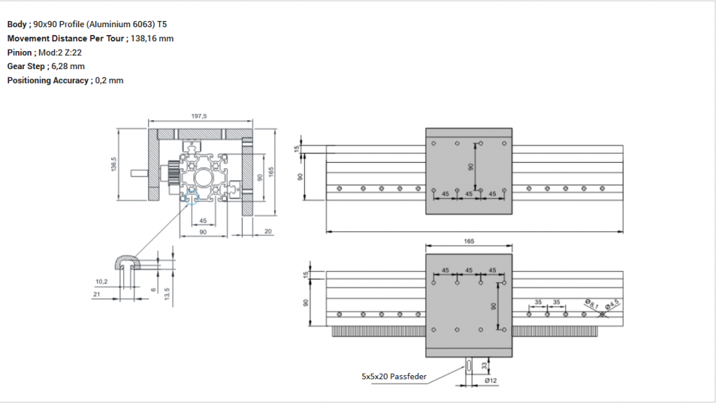 90X90 ZAHNSTANGEN MODUL-2